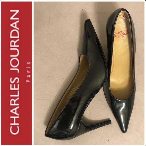 NWOT Charles Jourdon Paris Leather High Heels
